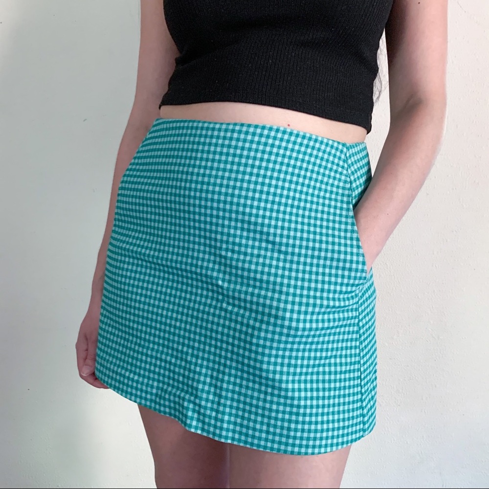 Urban Outfitters teal skirt with pockets